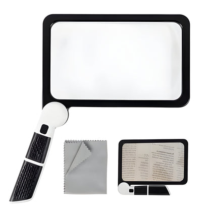 Foldable LED Magnifying Glass for Reading