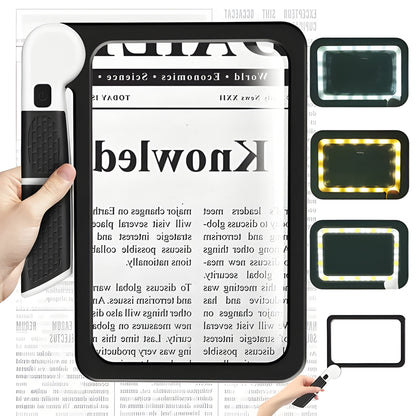 Foldable LED Magnifying Glass for Reading