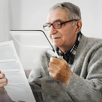 Foldable LED Magnifying Glass for Reading
