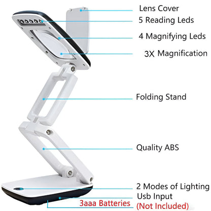 Full Page LED Magnifying Floor Lamp