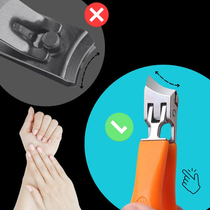 Precision Wide Jaw Nail Clipper for Thick Nails