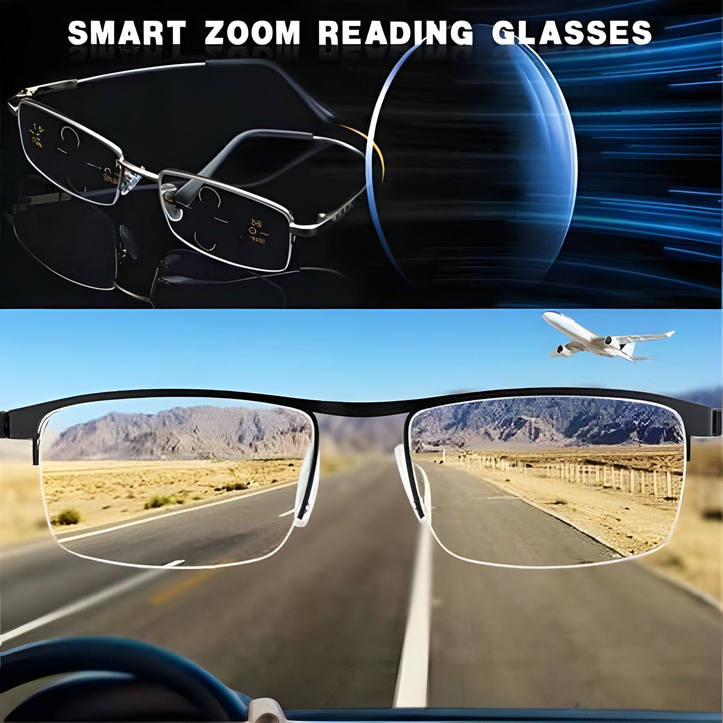 Progressive Multifocal Reading Glasses