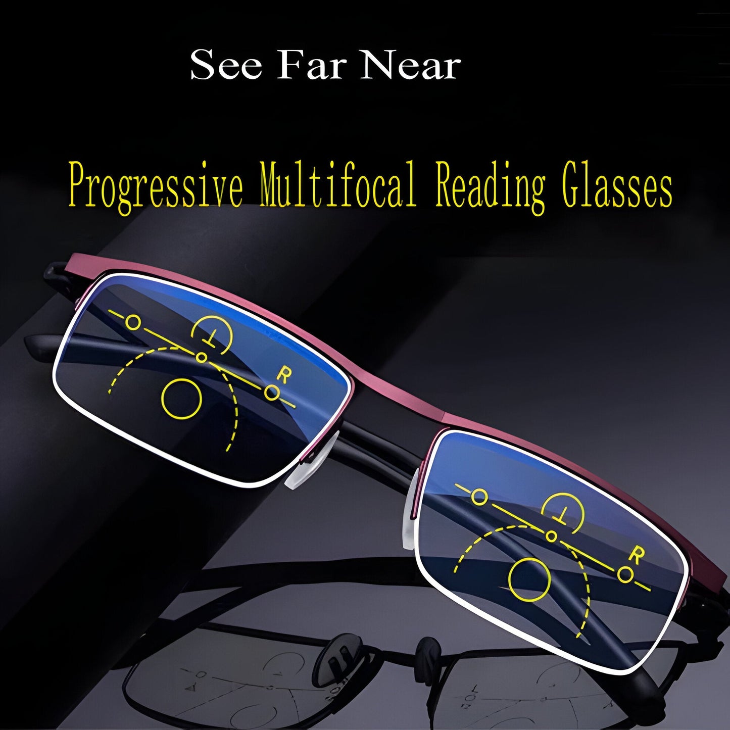 Progressive Multifocal Reading Glasses
