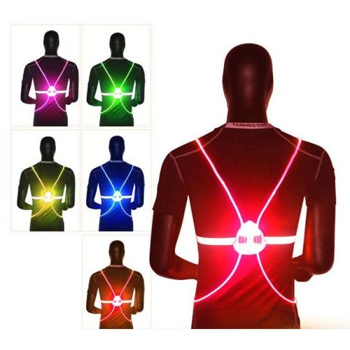 360° Reflective LED Safety Vest with Flashing Lights