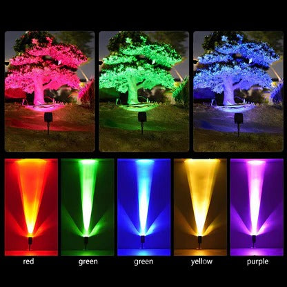 Solar LED Multi-Zoom Outdoor Spotlight
