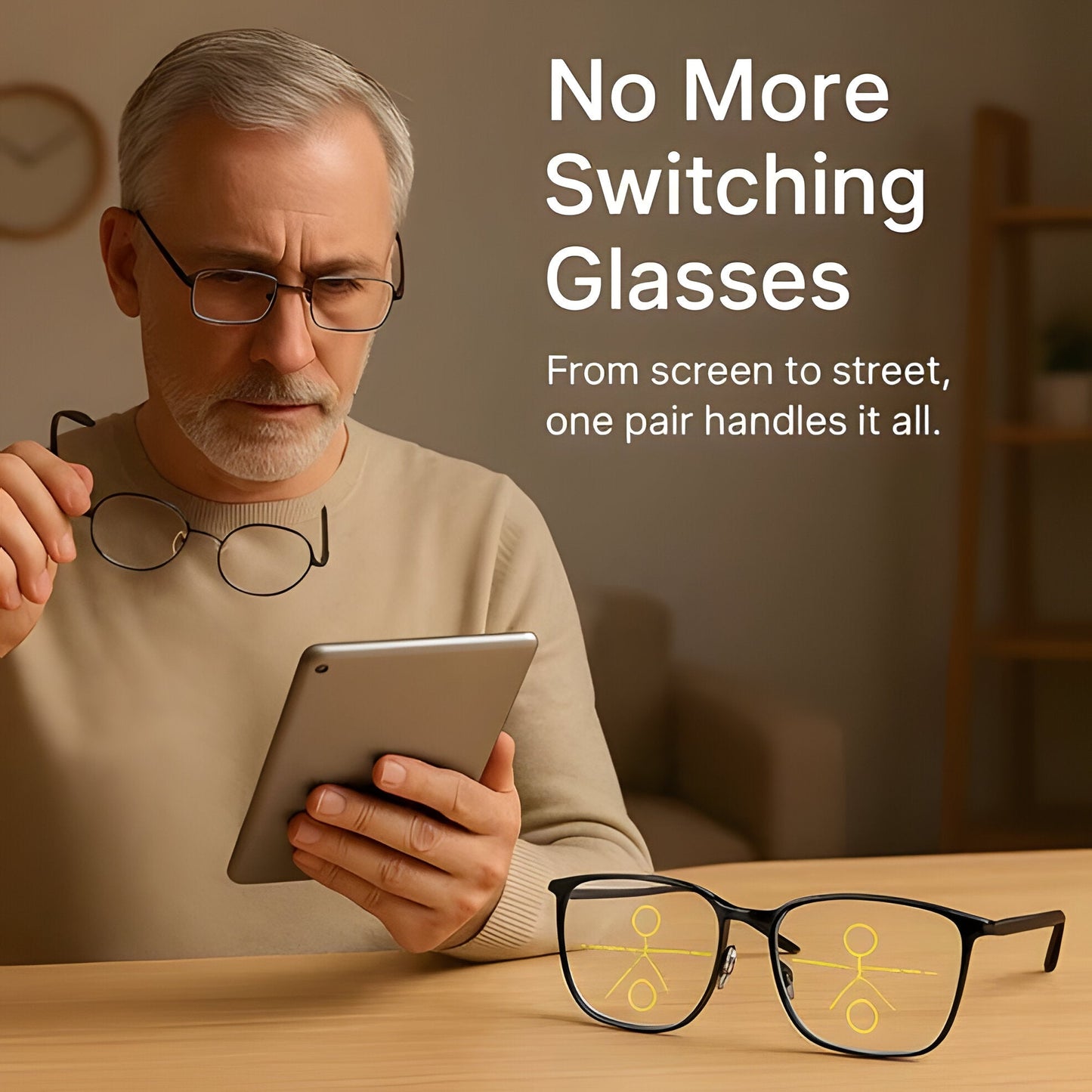 Progressive Multifocal Reading Glasses