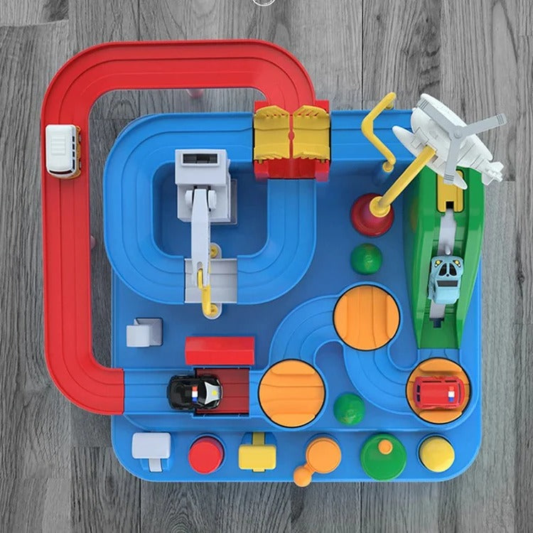 Kids Mechanical Vehicle Track Racing Play Set