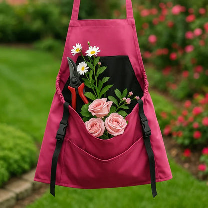 Durable Harvesting Apron with Drop Pocket