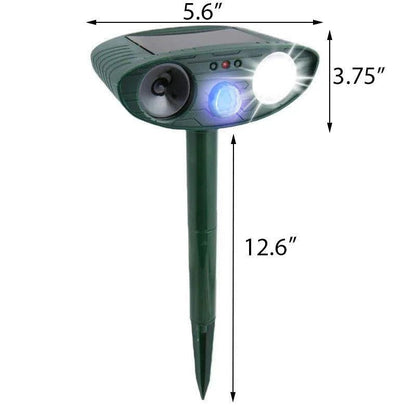 Solar Ultrasonic Animal Repellent Outdoor Device