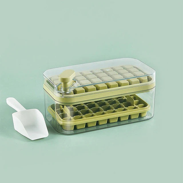 One-Click Ice Cube Tray with Storage Box