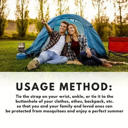 Natural Mosquito Repellent Wristband for Outdoor Protection