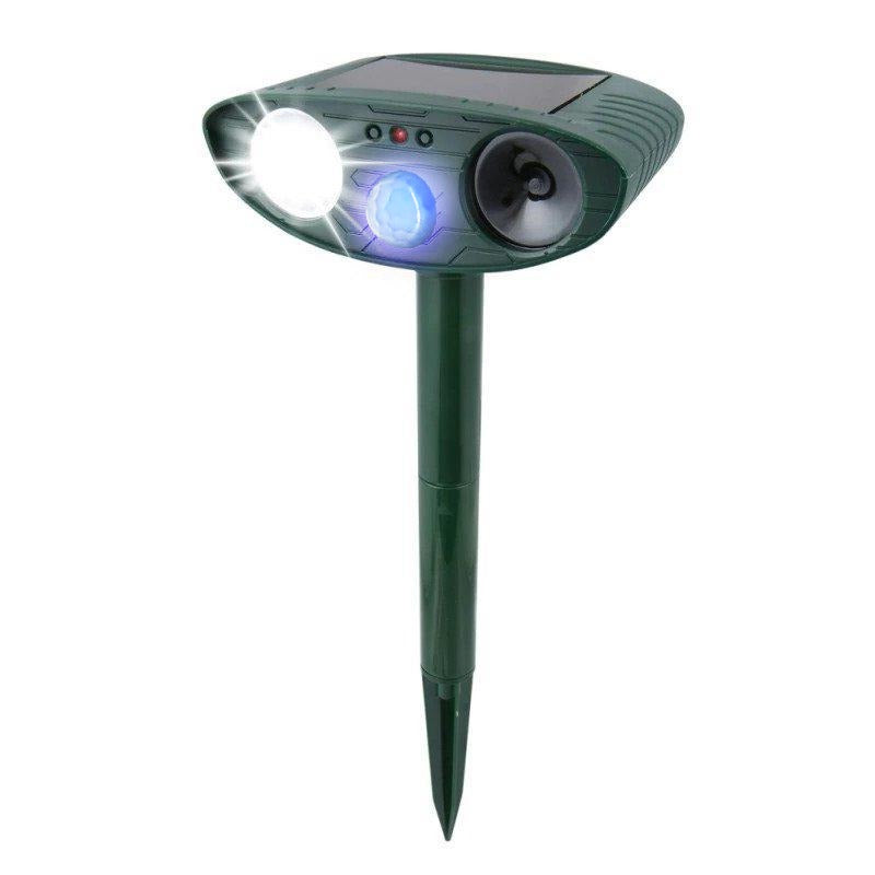Solar Ultrasonic Animal Repellent Outdoor Device