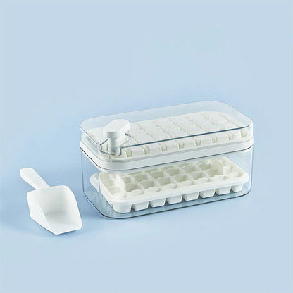 One-Click Ice Cube Tray with Storage Box