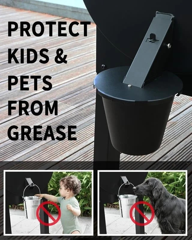Upgraded BBQ Grill Grease Collector Tray