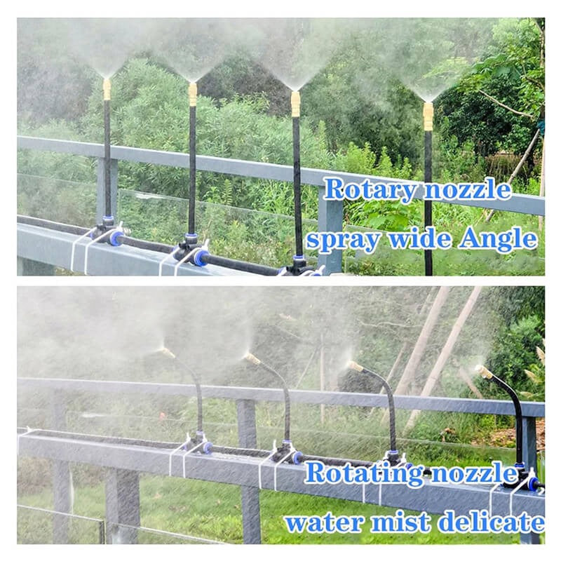 Drip Irrigation System with Flexible 360° Hose