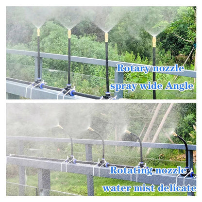 Drip Irrigation System with Flexible 360° Hose