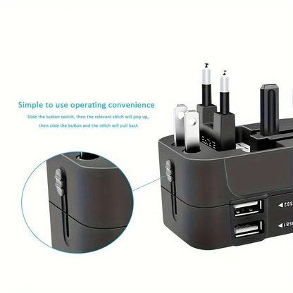 Universal Travel Adapter with Dual USB Ports