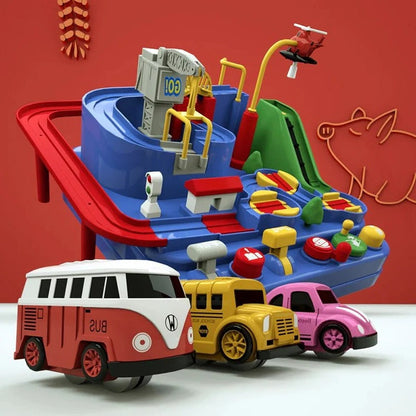 Kids Mechanical Vehicle Track Racing Play Set