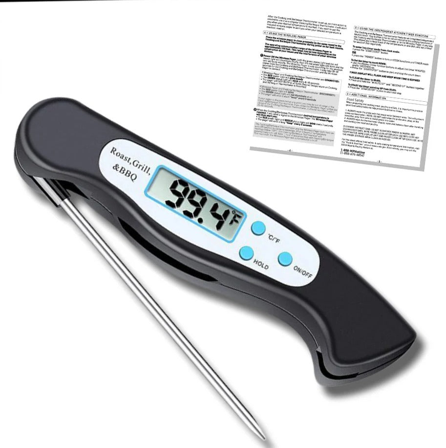 Digital Instant Read Food Thermometer for Cooking & BBQ