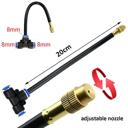 Drip Irrigation System with Flexible 360° Hose