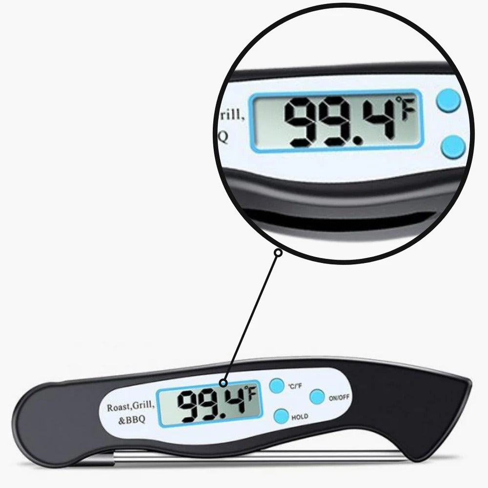 Digital Instant Read Food Thermometer for Cooking & BBQ