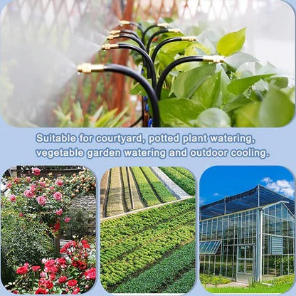 Drip Irrigation System with Flexible 360° Hose