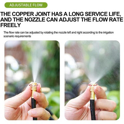 Drip Irrigation System with Flexible 360° Hose