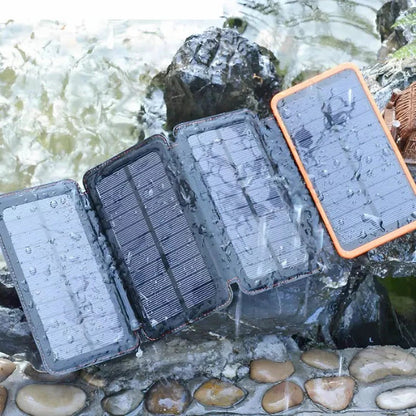 High-Capacity Solar Power Bank for Outdoor Charging