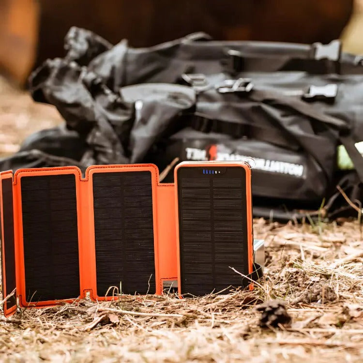 High-Capacity Solar Power Bank for Outdoor Charging