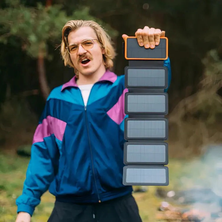 High-Capacity Solar Power Bank for Outdoor Charging