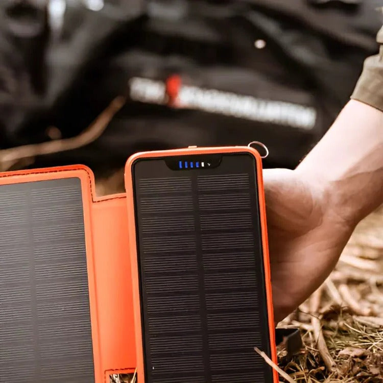 High-Capacity Solar Power Bank for Outdoor Charging