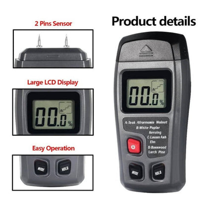 Wood Moisture Meter – Digital Tester for Lumber & Firewood