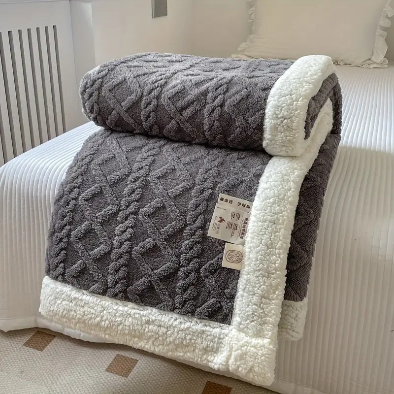 Snuggle Sherpa Blanket – Ultra Soft Plush Throw Blanket