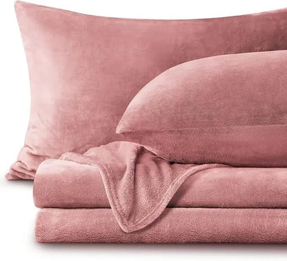 Plush Warm Flannel Fleece Bedding Set