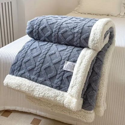 Snuggle Sherpa Blanket – Ultra Soft Plush Throw Blanket