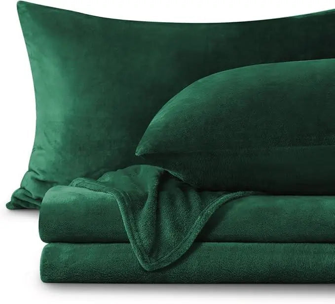 Plush Warm Flannel Fleece Bedding Set