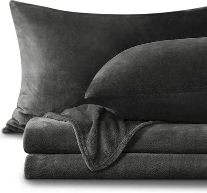 Plush Warm Flannel Fleece Bedding Set