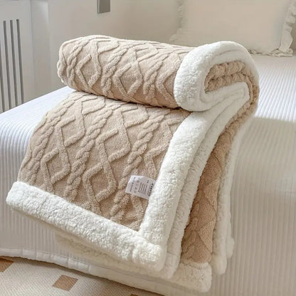 Snuggle Sherpa Blanket – Ultra Soft Plush Throw Blanket