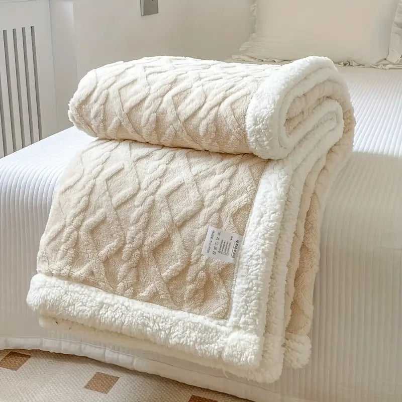 Snuggle Sherpa Blanket – Ultra Soft Plush Throw Blanket