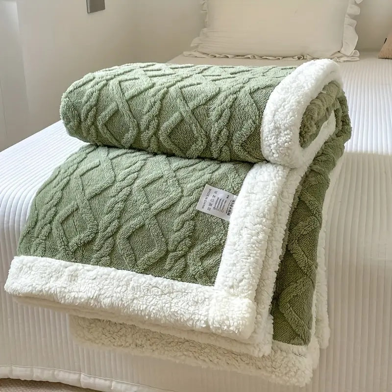 Snuggle Sherpa Blanket – Ultra Soft Plush Throw Blanket