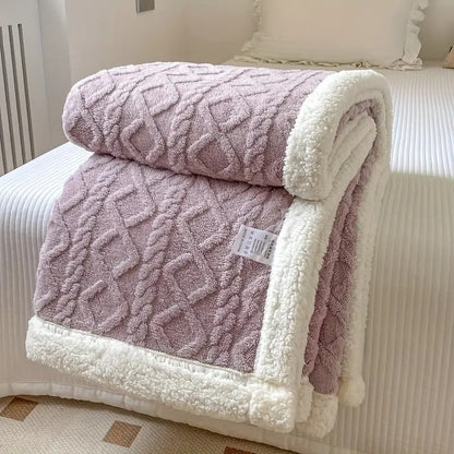 Snuggle Sherpa Blanket – Ultra Soft Plush Throw Blanket
