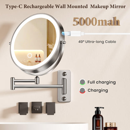 Rechargeable LED Mirror