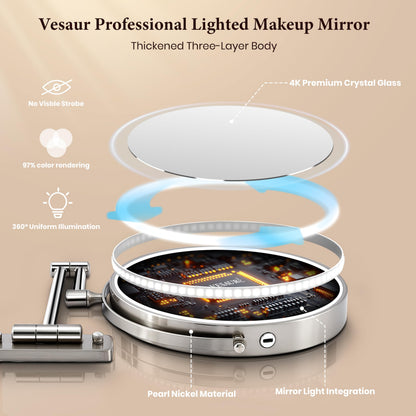 Rechargeable LED Mirror