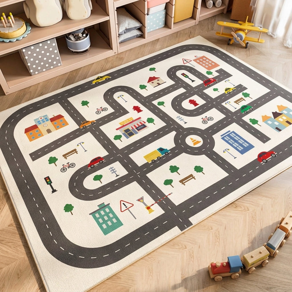 Parking Lot Play Mat Rug