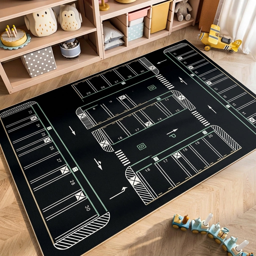 Parking Lot Play Mat Rug