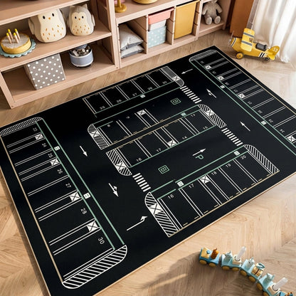Parking Lot Play Mat Rug
