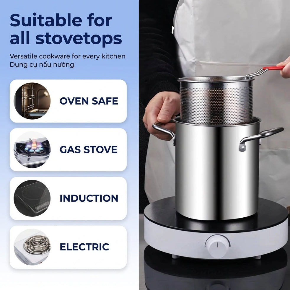 Stainless Fryer Pot