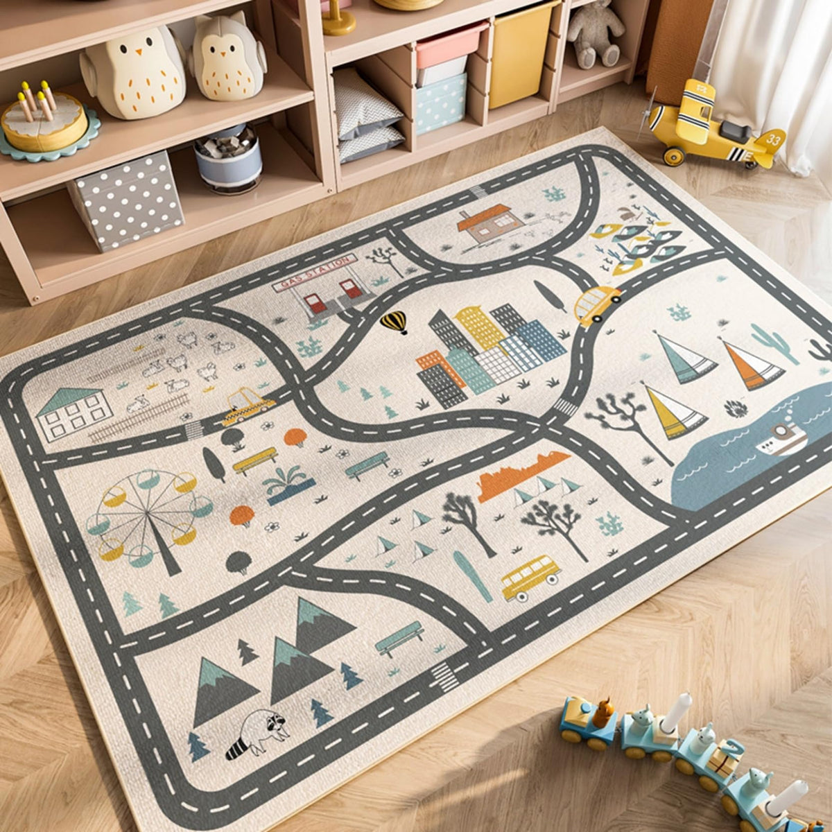 Parking Lot Play Mat Rug