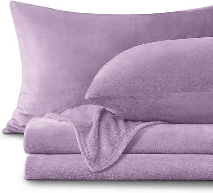 Plush Warm Flannel Fleece Bedding Set