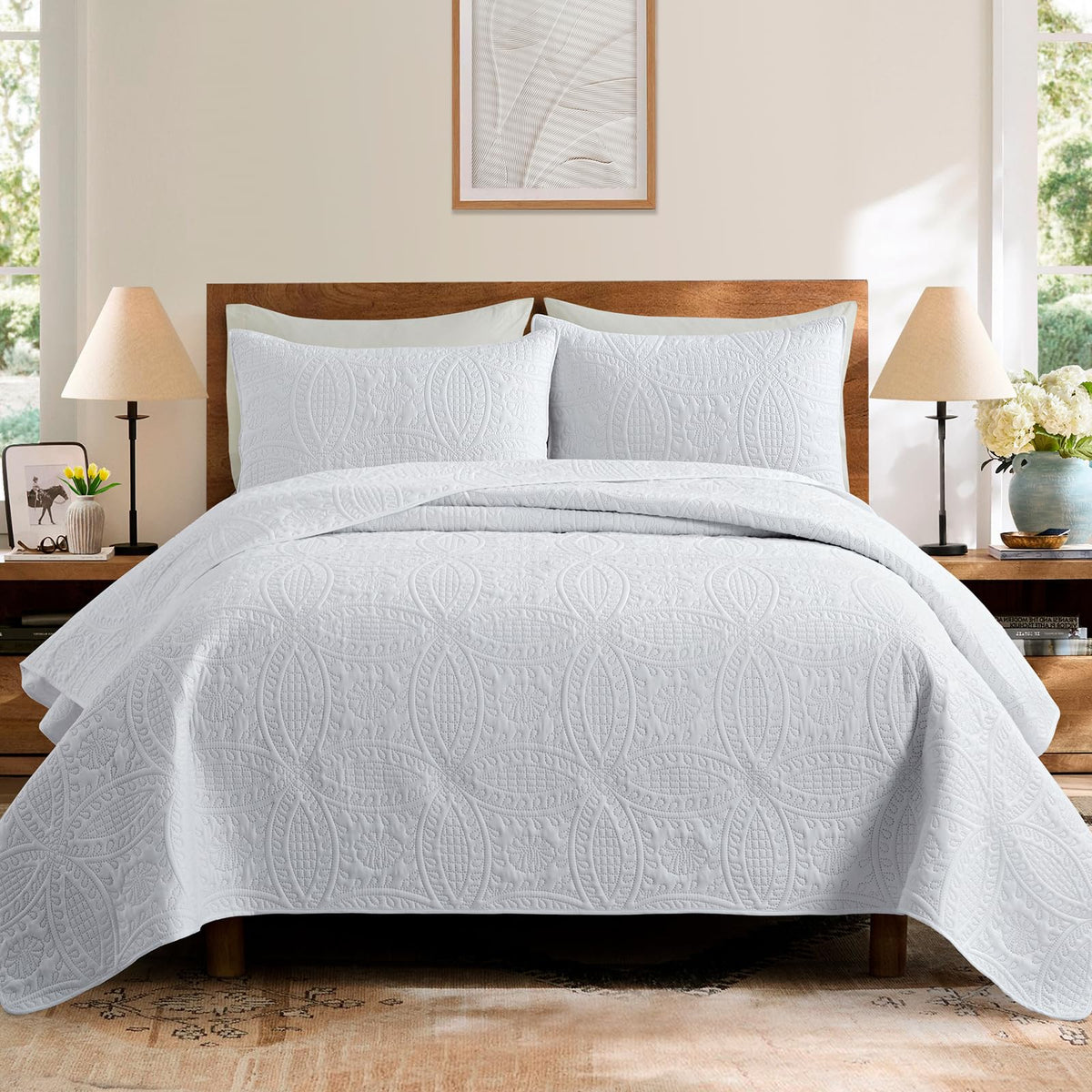 Soft Lightweight Coin Pattern Bedding Set